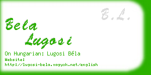 bela lugosi business card